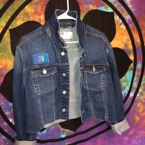 Cropped denim jacket